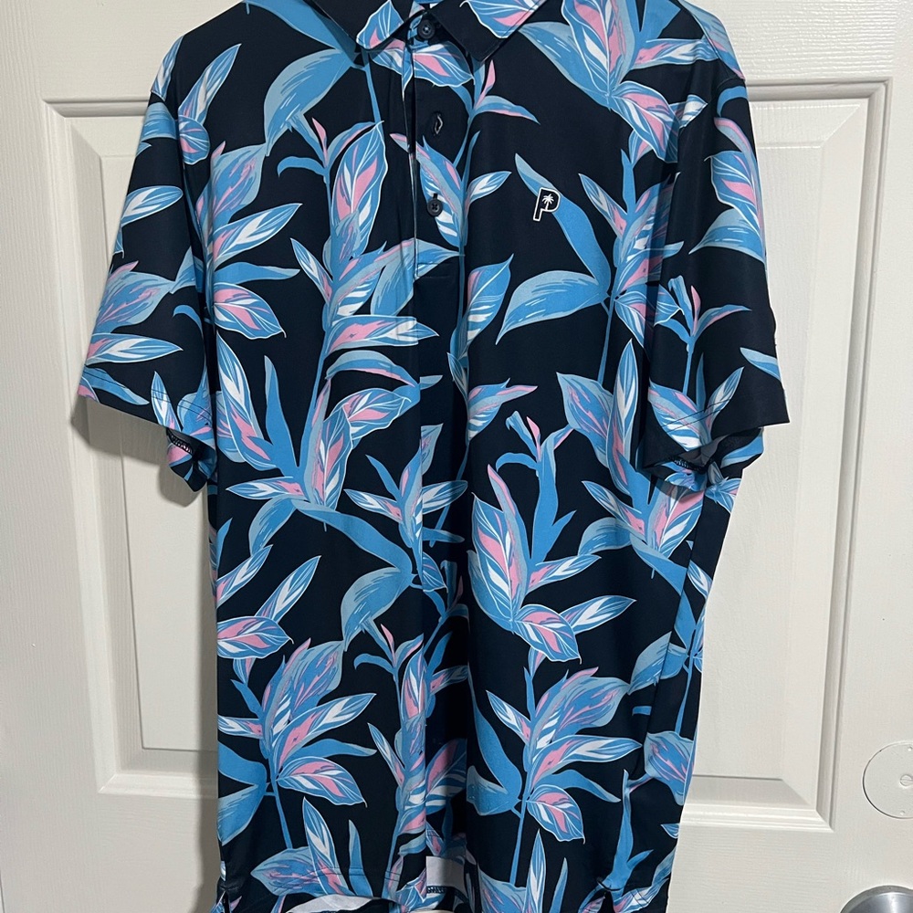Puma Golf Polo Palm Tree Crew